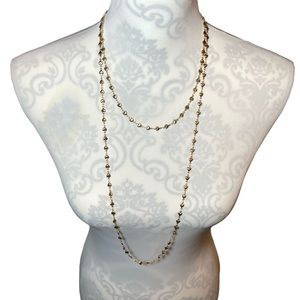 Pair of Yellow Gold Milor Stainless Steel Heart Necklaces